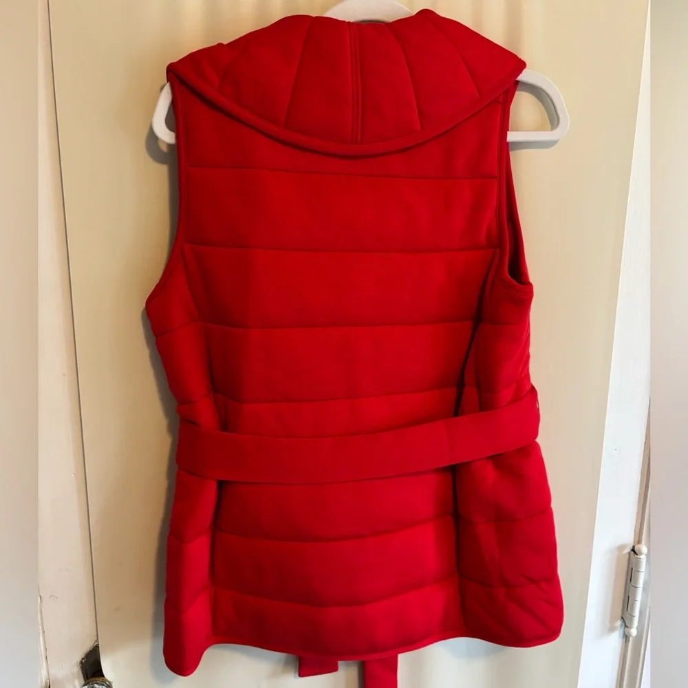 NWT SPANX AirEssentials Puffy Vest in Red - Picture 3 of 3